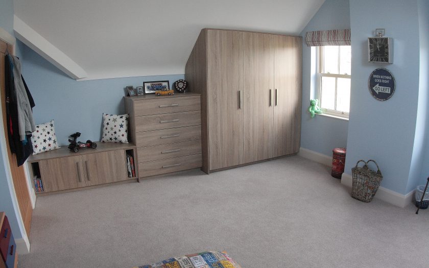 frazer childrens bedroom design with fitted storage