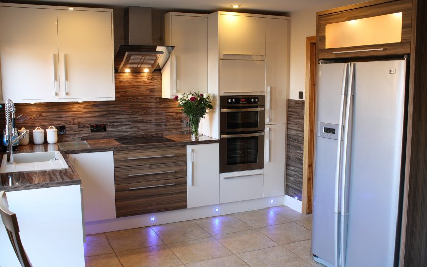 kernaghan kitchen design with floor lighting