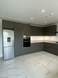 a side angle of the Modern Simplicity Kitchen